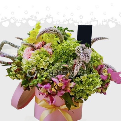 Arreglo Floral Para Mujer  Pink & green  Domicilio en Mexico