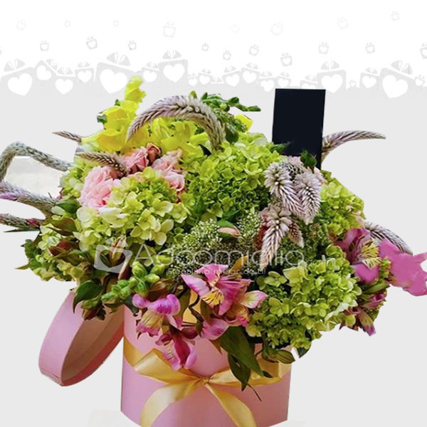 Arreglo Floral Para Mujer  Pink & green  Domicilio en Mexico