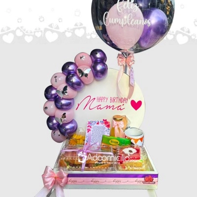 Desayuno Sorpresa Con Globos Para Mujer A Domicilio En Villavicencio Pedido Con Un Día De Anticipación 