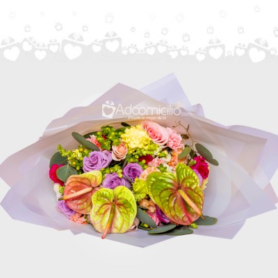 Bouquet Mixto Para El Día De La Mujer A Domicilio En Medellín 
