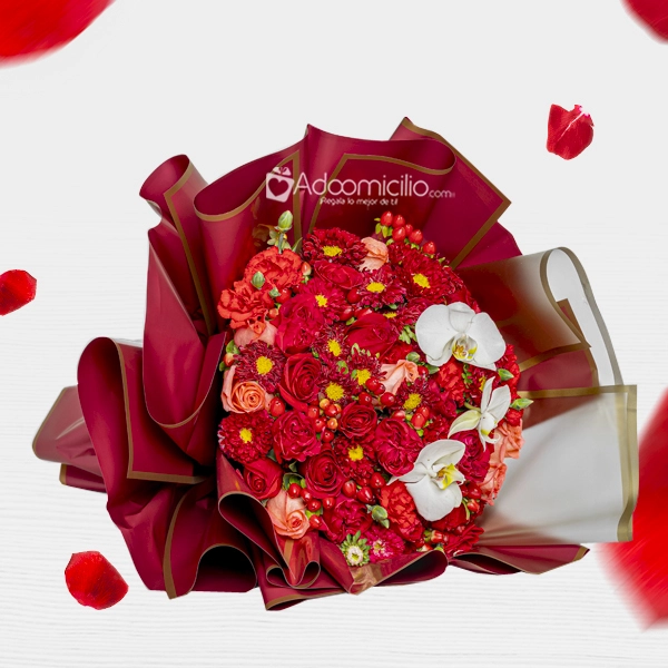 Rosas Y Orquídeas Para El Día De Amor Y Amistad A Domicilio En Medellín 