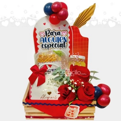 Desayuno Sorpresa Con Rosas Para Amor Y Amistad A Domicilio En Medellín Pedido Con Un Día De Anticipación 