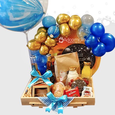 Desayuno sorpresa panel  Regalar el día del padre domicilio en Bogotá pedido con un día anticipado