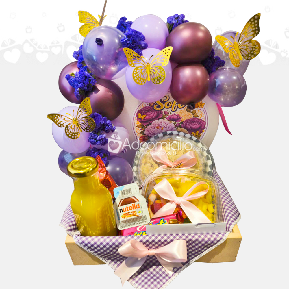 Desayuno Sorpresa De Cumpleaños Para Mujer A Domicilio En Bogotá Pedido Con Un Día De Anticipación 