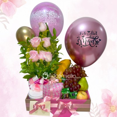 Frutas Y Rosas Para Mamá A Domicilio En Pereira Pedido Con Un Día De Anticipación 