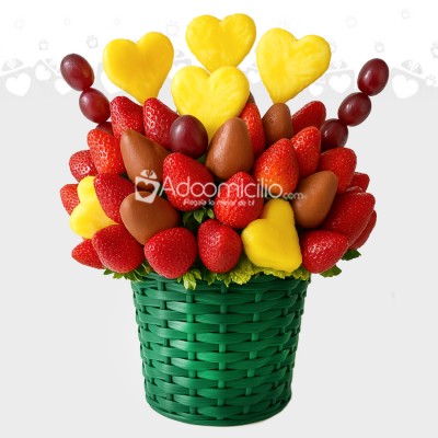 Regalo Con Frutas Y Fresas Con Chocolates A Domicilio En Barranquilla Pedido Con Un Día De Anticipación 