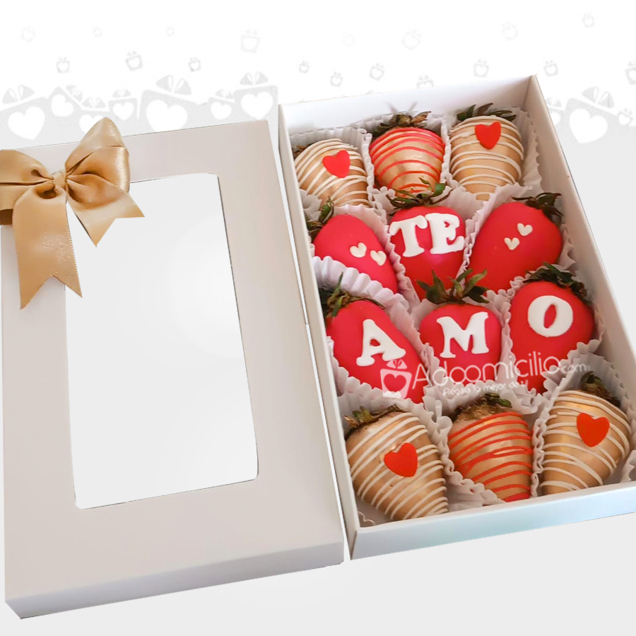 Fresas Con Chocolate De Amor A Domicilio En Barranquilla Pedido Con Un Día De Anticipación 
