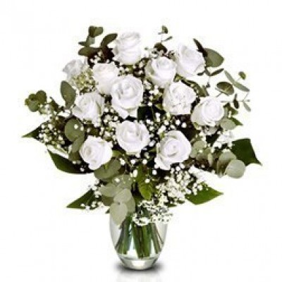 Florero Con Rosas Blancas A Domicilio En Cali 